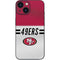 NFL San Francisco 49ers White Striped iPhone 13 Mini Skin