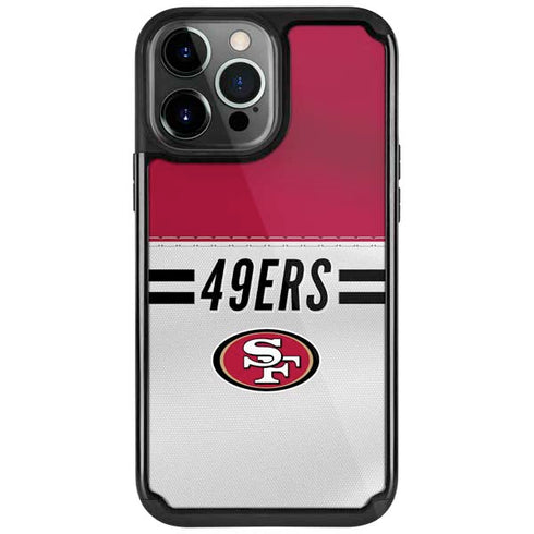 NFL San Francisco 49ers White Striped iPhone 13 Pro Cargo Case