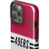 NFL San Francisco 49ers White Striped iPhone 13 Pro Max Impact Case