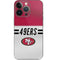 NFL San Francisco 49ers White Striped iPhone 13 Pro Skin