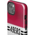 NFL San Francisco 49ers White Striped iPhone 15 Impact Case