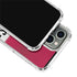 NFL San Francisco 49ers White Striped iPhone 15 Pro Clear Case