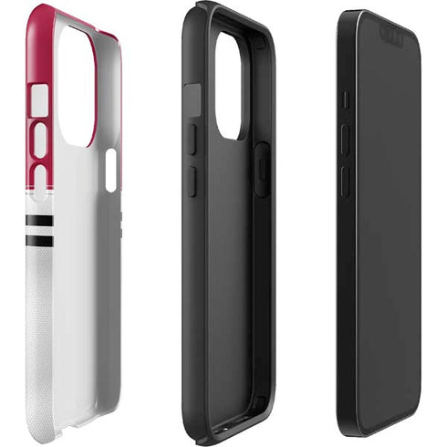 NFL San Francisco 49ers White Striped iPhone 15 Pro Impact Case