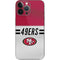 NFL San Francisco 49ers White Striped iPhone 14 Pro Max Skin