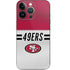 NFL San Francisco 49ers White Striped iPhone 14 Pro Skin