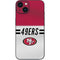 NFL San Francisco 49ers White Striped iPhone 14 Skin