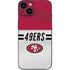 NFL San Francisco 49ers White Striped iPhone 14 Skin