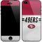 NFL San Francisco 49ers White Striped iPhone 5/5s/5SE Skin