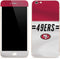 NFL San Francisco 49ers White Striped iPhone 6/6s Plus Skin