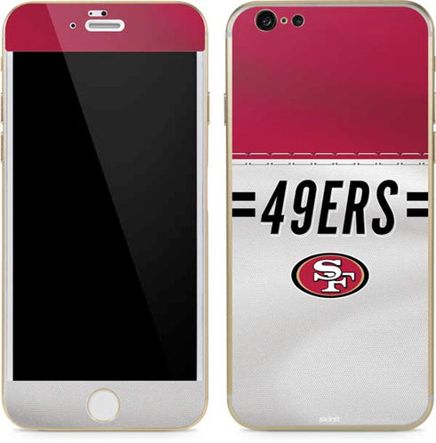 NFL San Francisco 49ers White Striped iPhone 6/6s Skin