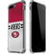 NFL San Francisco 49ers White Striped iPhone 7/8 Plus Clear Case