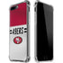 NFL San Francisco 49ers White Striped iPhone 7/8 Plus Clear Case