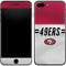 NFL San Francisco 49ers White Striped iPhone 7 Plus Skin