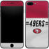 NFL San Francisco 49ers White Striped iPhone 7 Plus Skin