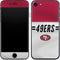 NFL San Francisco 49ers White Striped iPhone 7 Skin