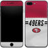 NFL San Francisco 49ers White Striped iPhone 8 Plus Skin