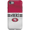 NFL San Francisco 49ers White Striped iPhone SE (2nd & 3rd Gen) Pro Case