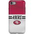 NFL San Francisco 49ers White Striped iPhone SE (2nd & 3rd Gen) Pro Case