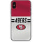 NFL San Francisco 49ers White Striped iPhone X Skin
