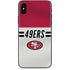 NFL San Francisco 49ers White Striped iPhone X Skin