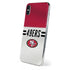 NFL San Francisco 49ers White Striped iPhone X Skin