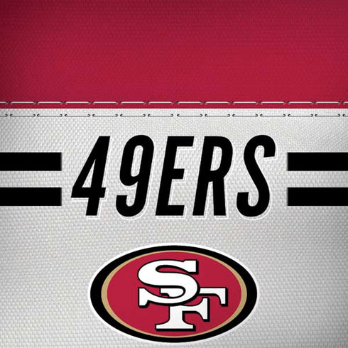 NFL San Francisco 49ers White Striped iPhone X Skin