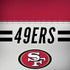 NFL San Francisco 49ers White Striped iPhone X Skin