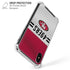 NFL San Francisco 49ers White Striped iPhone X/XS Clear Case