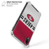 NFL San Francisco 49ers White Striped iPhone XR Clear Case