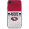 NFL San Francisco 49ers White Striped iPhone XR Skin