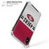 NFL San Francisco 49ers White Striped iPhone XS Max Clear Case