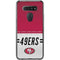 NFL San Francisco 49ers White Striped LG K51/Q51 Clear Case