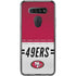 NFL San Francisco 49ers White Striped LG K51/Q51 Clear Case