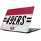 NFL San Francisco 49ers White Striped Apple MacBook Skin