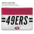 NFL San Francisco 49ers White Striped MacBook Air 15in (2023-2025) Case plus Skin