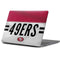 NFL San Francisco 49ers White Striped Apple MacBook Pro 13-inch Skin