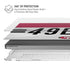 NFL San Francisco 49ers White Striped MacBook Pro 16in (2021-25) Case plus Skin