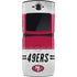 NFL San Francisco 49ers White Striped Motorola RAZR Skin