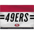 NFL San Francisco 49ers White Striped MSI GS65 Stealth Laptop Skin