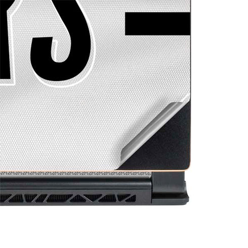 NFL San Francisco 49ers White Striped MSI GS65 Stealth Laptop Skin