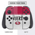 NFL San Francisco 49ers White Striped Nintendo Switch Bundle Skin