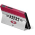 NFL San Francisco 49ers White Striped Nintendo Switch OLED (2021) Skin