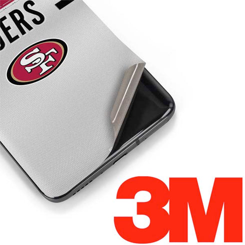 NFL San Francisco 49ers White Striped OnePlus 7 Pro Skin