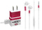NFL San Francisco 49ers White Striped Phone Charger Skin