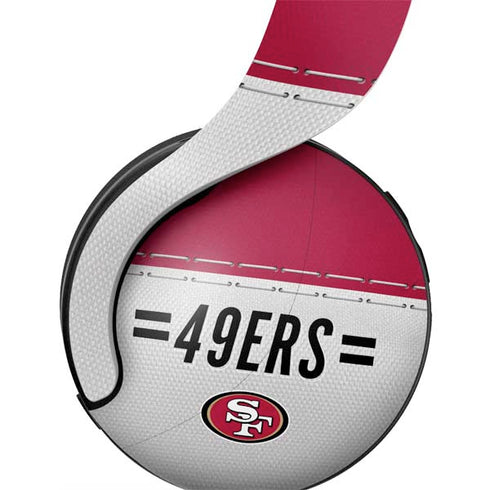 NFL San Francisco 49ers White Striped PULSE 3D Wireless Headset for PS5 Skin