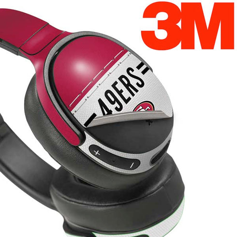 NFL San Francisco 49ers White Striped Skullcandy Venue Skin