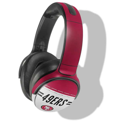 NFL San Francisco 49ers White Striped Skullcandy Venue Skin