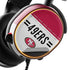 NFL San Francisco 49ers White Striped SteelSeries Arctis 5 Skin