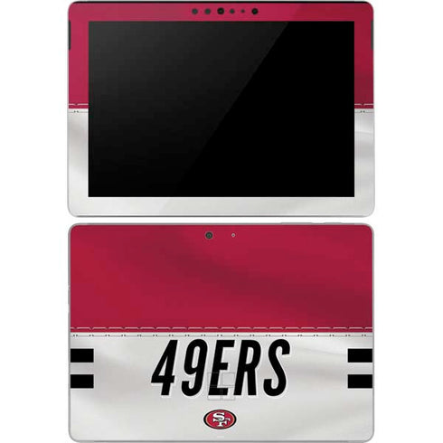 NFL San Francisco 49ers White Striped Surface Go Skin