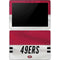 NFL San Francisco 49ers White Striped Surface Go Skin
